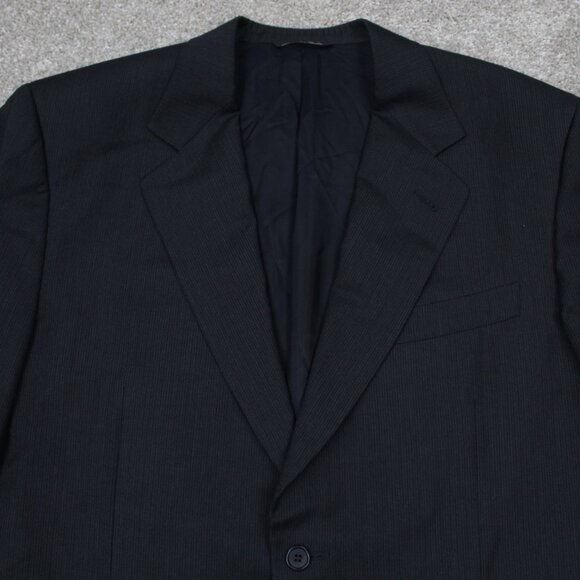 CANALI Proposta Blazer Mens US 42R UK 52R Black Pinstripe Wool Sports Jacket - Picture 4 of 16